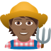 🧑🏾‍🌾 farmer: medium-dark skin tone display on JoyPixels